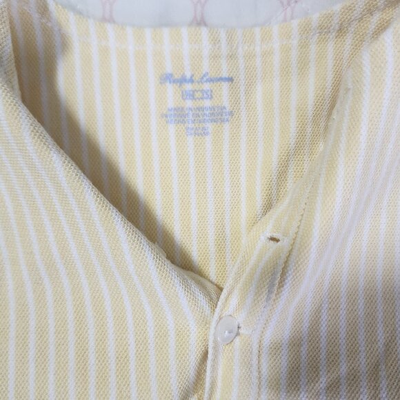 Yellow white Oxford Baby 9M Ralph Lauren - Picture 3 of 3